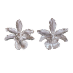 Aretes Orquidea Odontoglossum Plata Ecológica