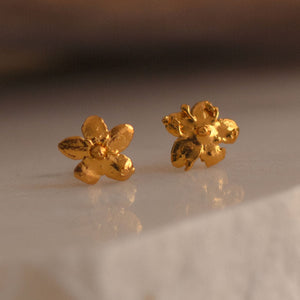 Aretes Topo Mini Flor Sauco