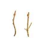 Aretes Topo Ramita Natural