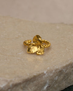 Earcuff Trenza Flor Hortensia