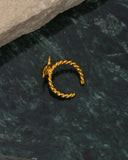 Earcuff Trenza Flor Hortensia