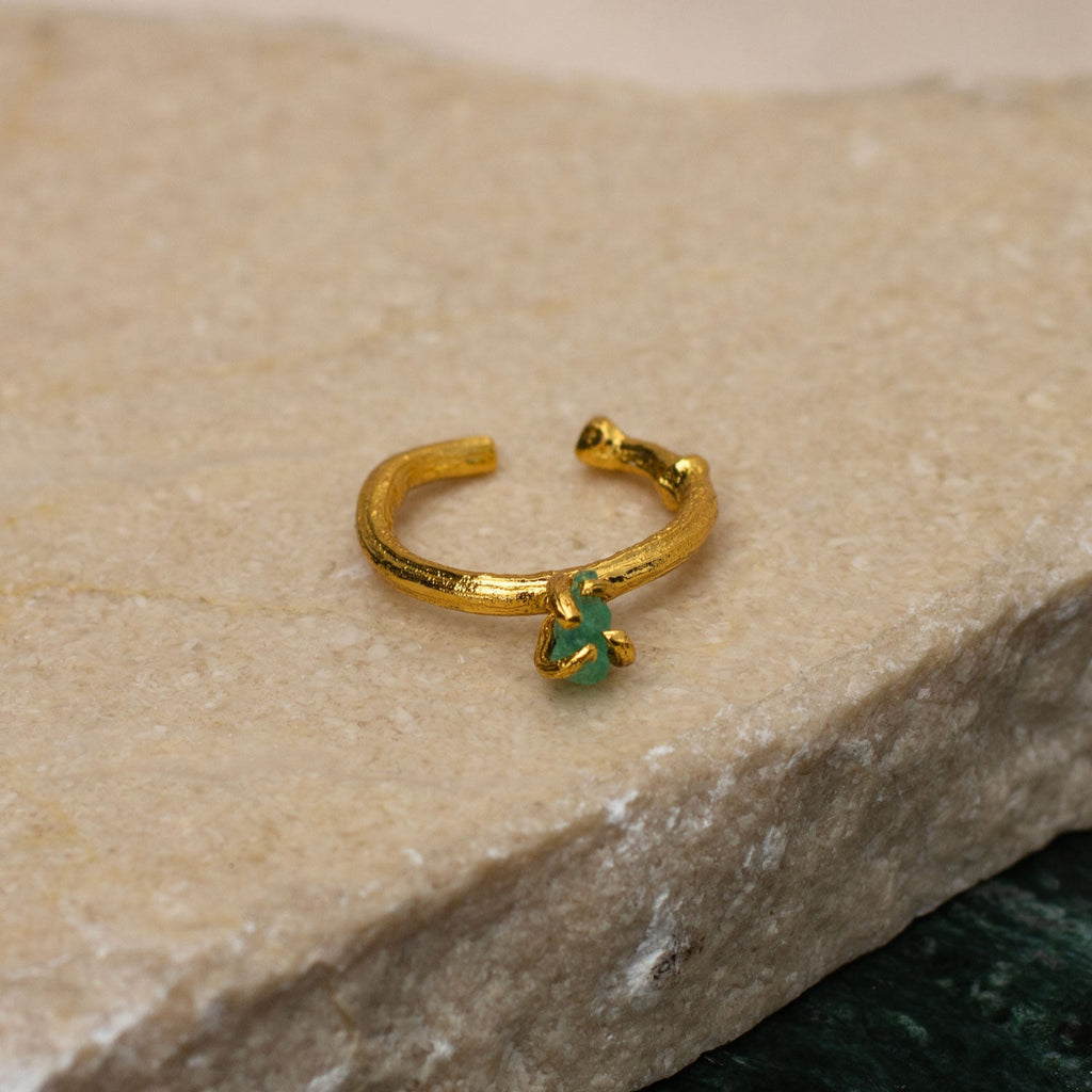 Earcuff Ramita Esmeralda