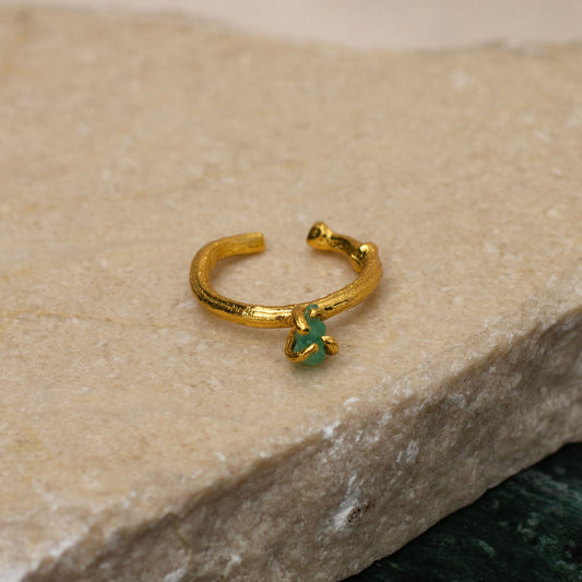 Earcuff Ramita Esmeralda