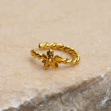 Earcuff Trenza Flor Sauco