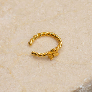 Earcuff Trenza Flor Sauco