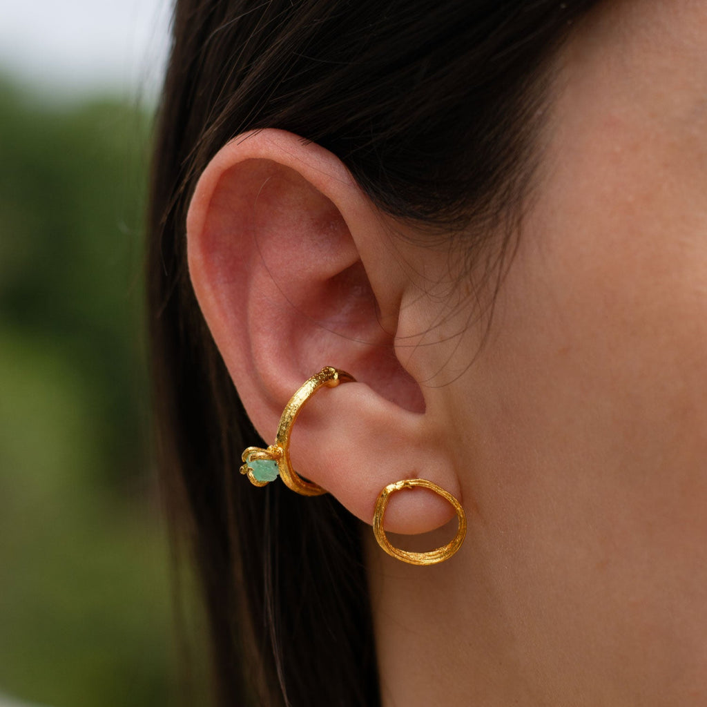 Earcuff Ramita Esmeralda