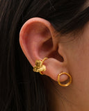 Earcuff Trenza Flor Hortensia