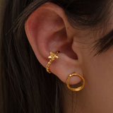Earcuff Trenza Flor Sauco