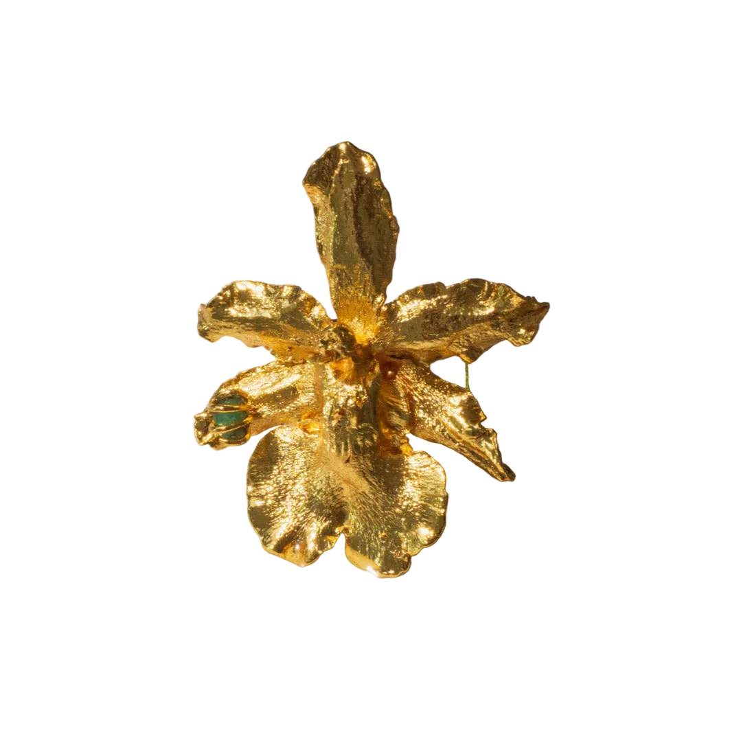Anillo Orquidea Odontoglossum Esmeralda