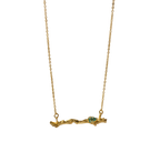 Collar gargantilla Ramita Palma Esmeralda