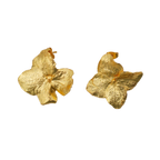 Aretes Topo Flor Hortensia