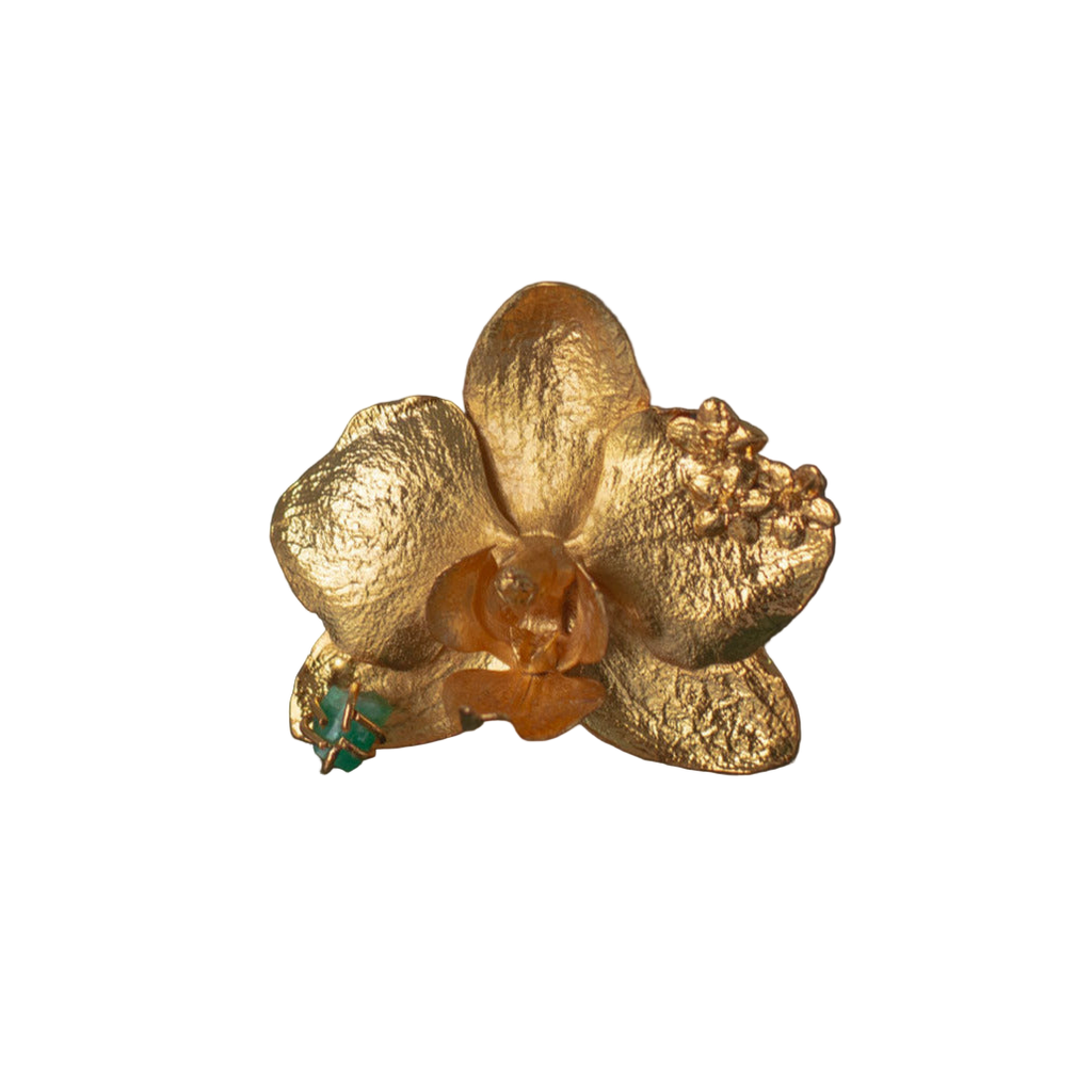 Anillo Orquidea Phalaenopsis Sauco Esmeralda