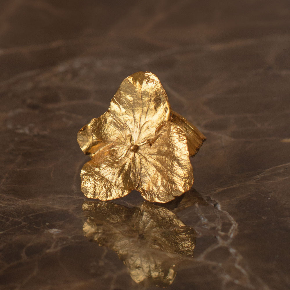 Anillo Hortensia Natural