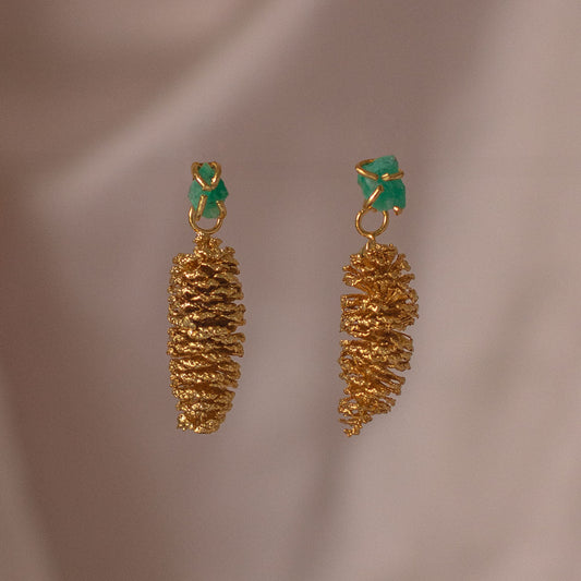 Aretes Esmeralda Semilla Aliso