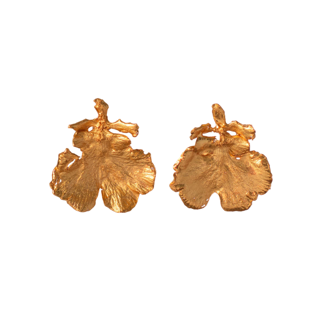 Aretes Topo Orquidea Dama Danzante