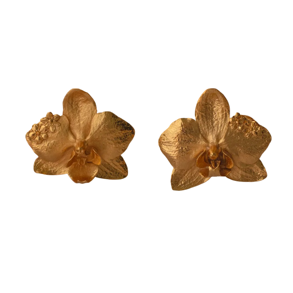 Aretes Orquidea Phalaenopsis Saucos