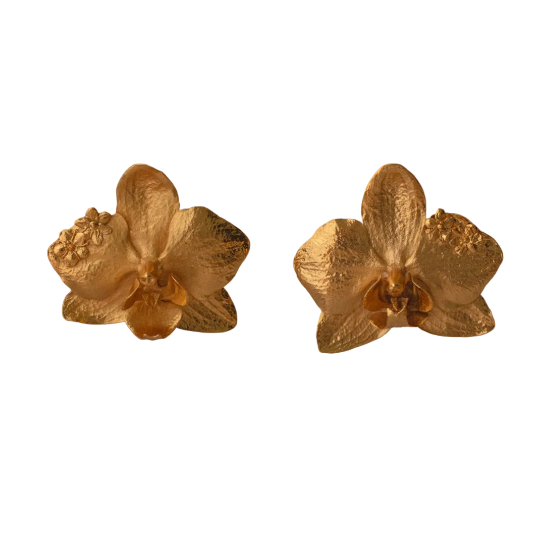 Aretes Orquidea Phalaenopsis Saucos