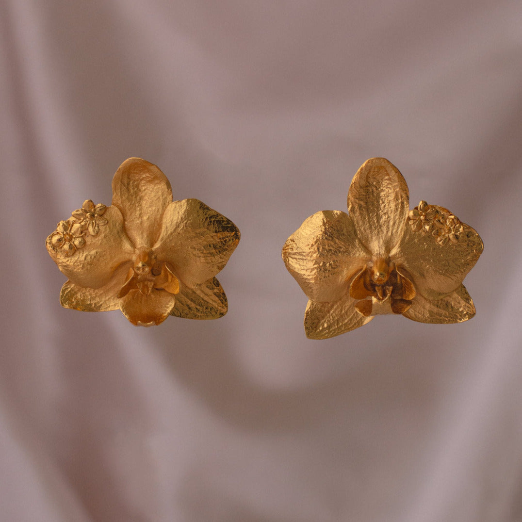 Aretes Orquidea Phalaenopsis Saucos
