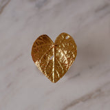 Anillo Hoja Corazon