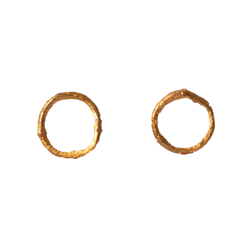 Aretes Topo Aro Ramita Anturio