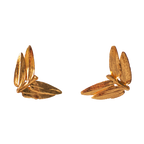 Aretes Topo Helecho Romeron Mini