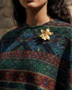 Broche Orquidea Red Fire