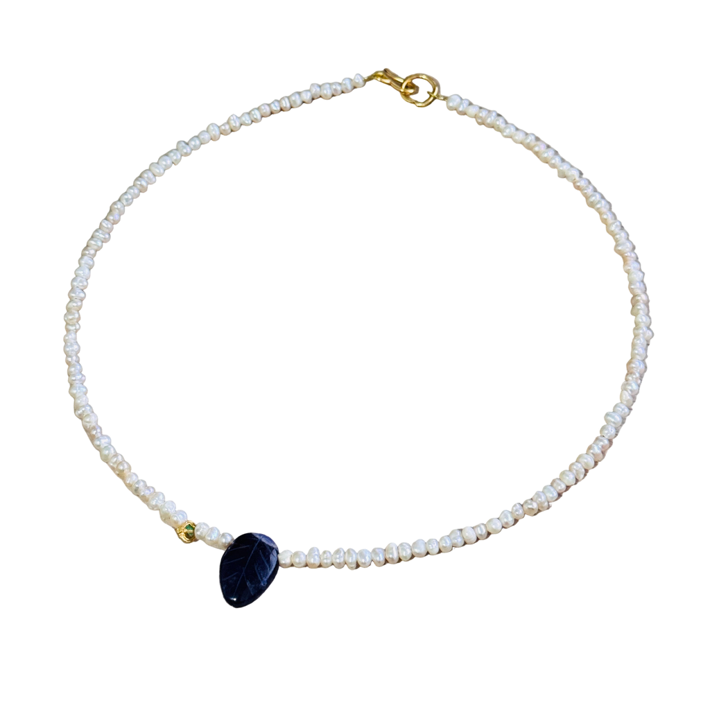 COLLAR CHOKER PERLAS ESMERALDA