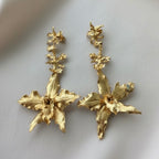 Aretes Orquidea Crispum Oncidium Esmeraldas