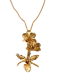 Collar Maxi Orquidea Phalaenopsis Baby Lluvia de Cereza Esmeralda