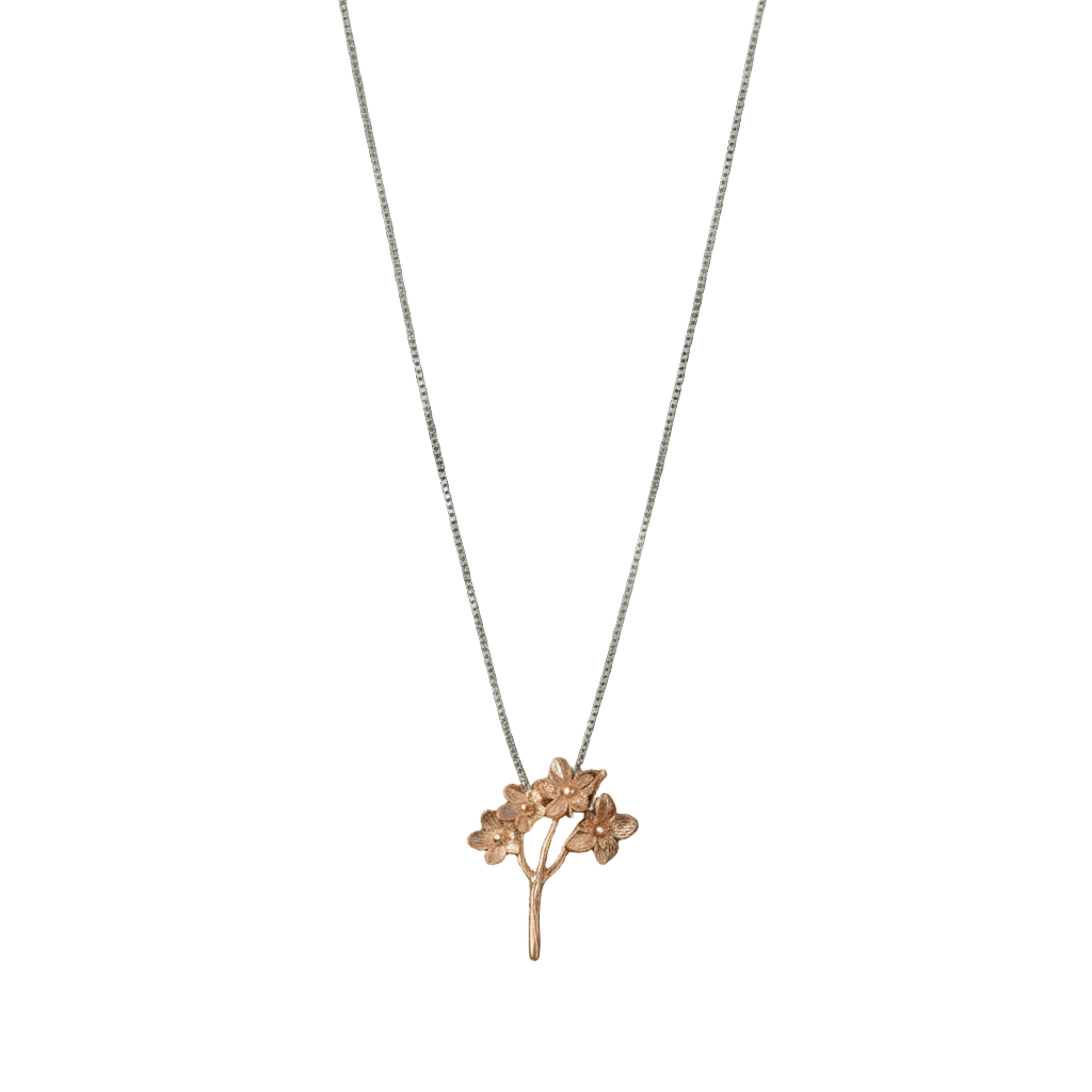 Gargantilla Plata Ramita Sauco