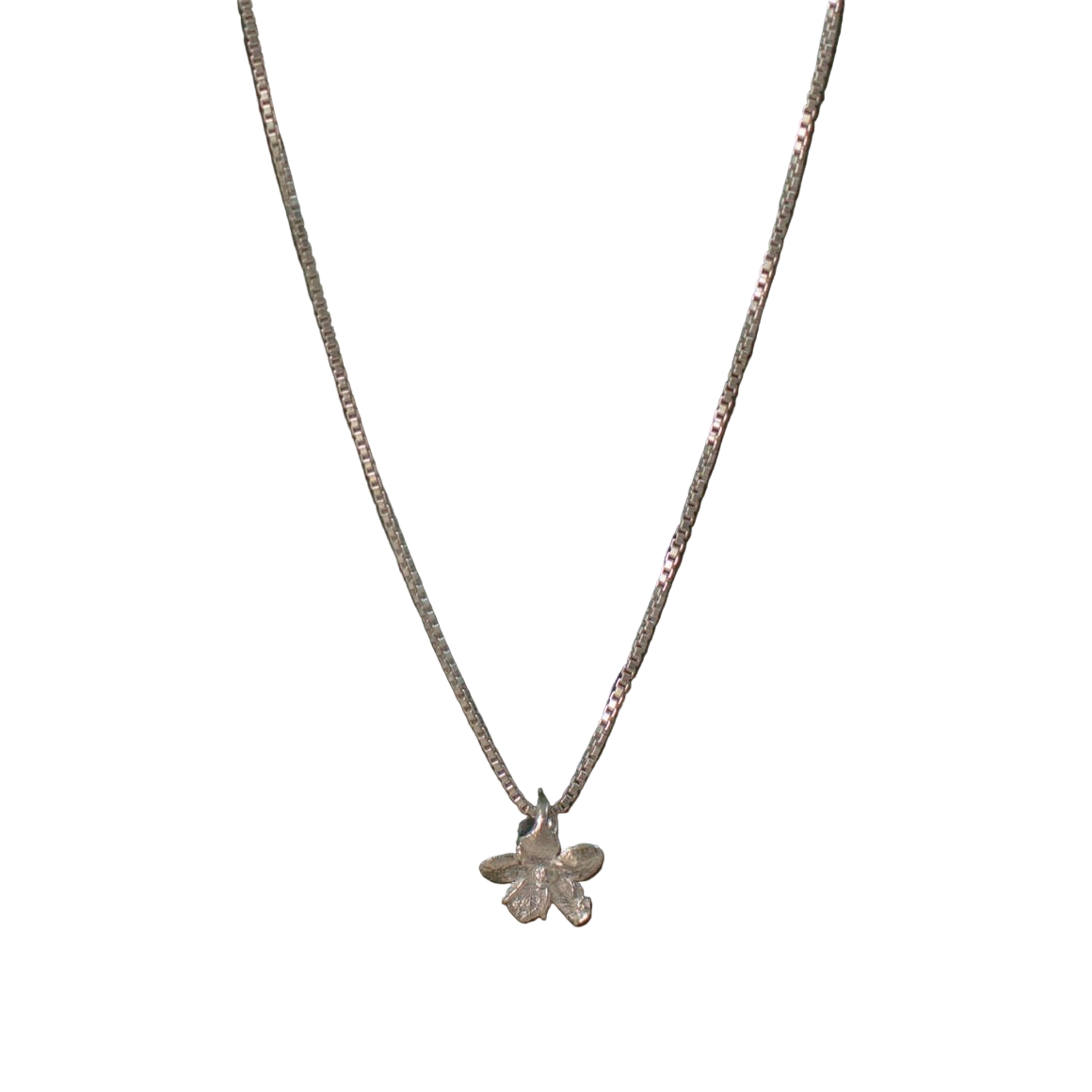 Gargantilla Mini Flor Sauco Plata Ecológica