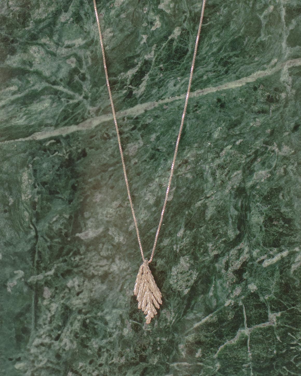 Gargantilla Hoja de Pino Pequeño Plata Ecológica