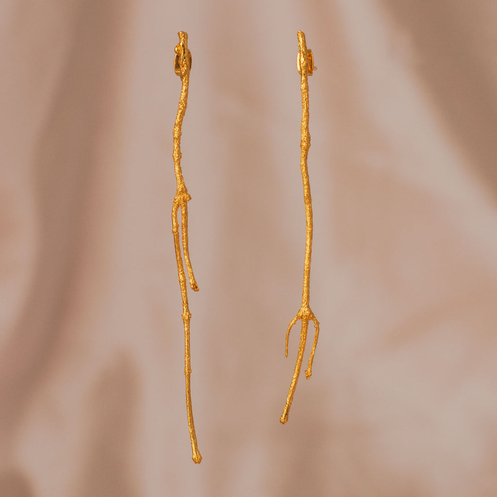 Aretes Largos Rama Pino