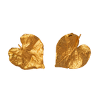 Aretes Topo Hoja Corazon