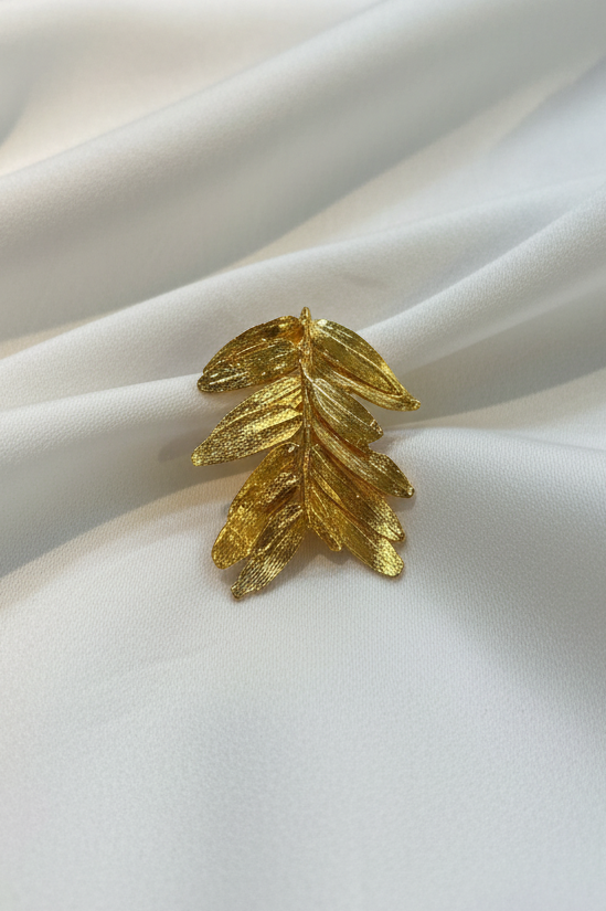 Broche Prendedor Hoja Helecho