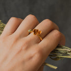 Anillo Ramita Anturio Flor Suculenta