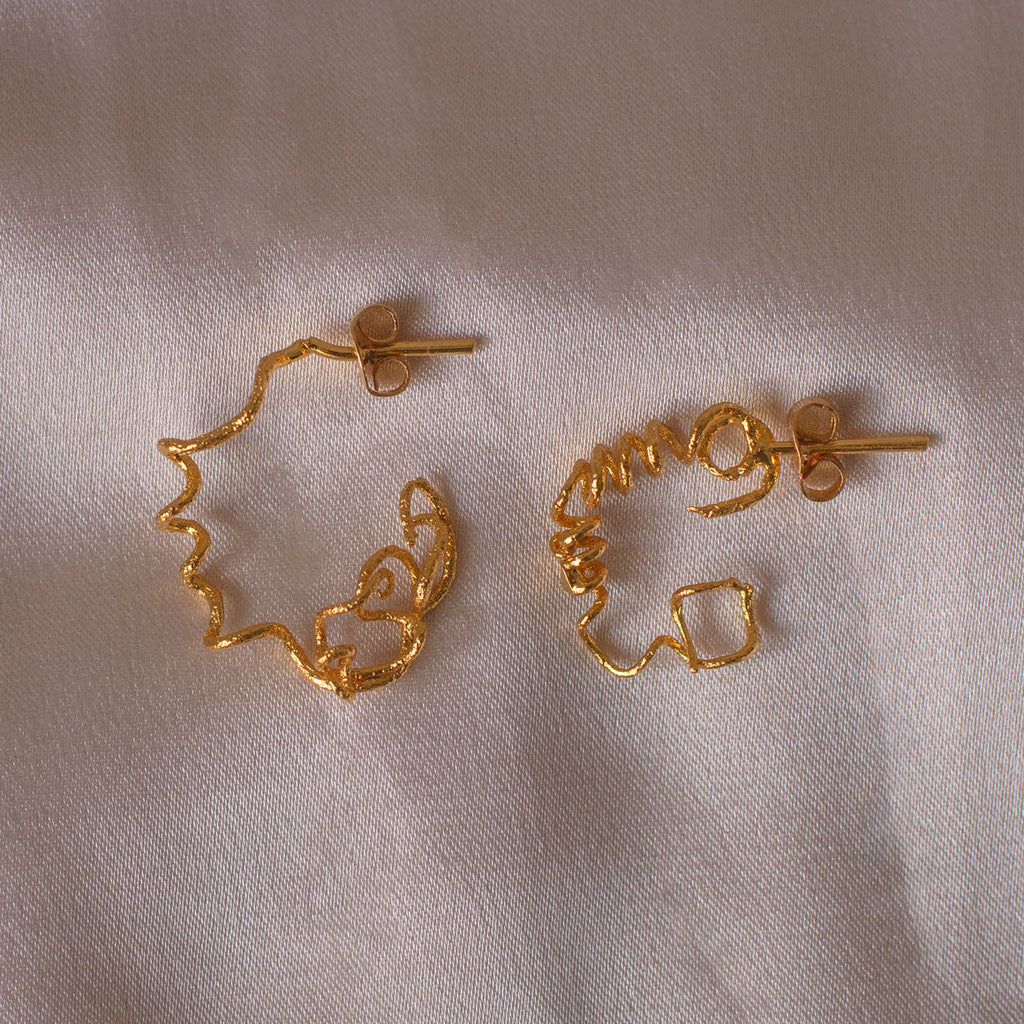 Aretes Candonga Enredadera Medianos