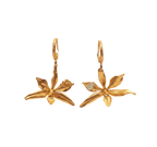 Candonga Earrings Orchid Prosthechea Fragrans Emerald