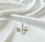 Gargantilla Orquidea Prosthechea Sceptra Plata Eco