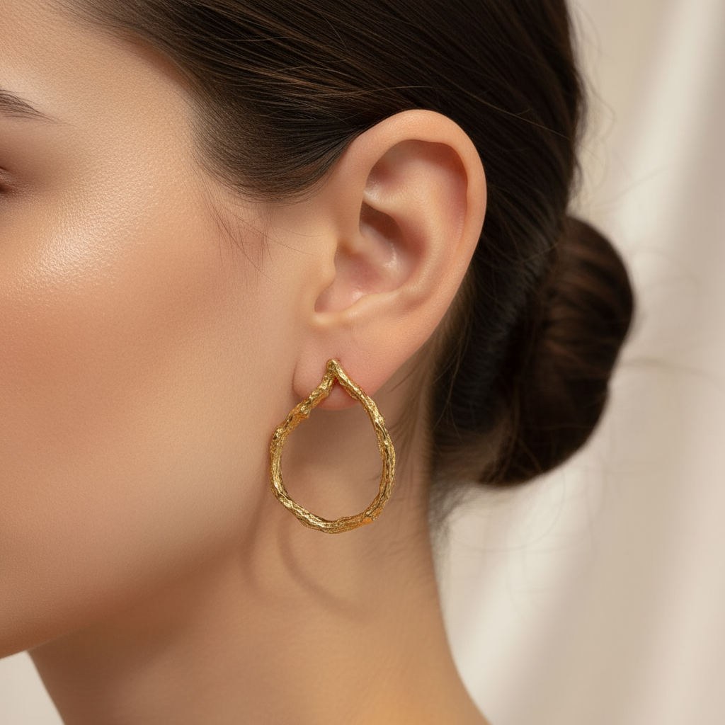 ARETES RAMITA PALMA GOTA GRANDE