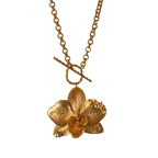 Collar Orquidea Phalaenopsis Sauco Esmeralda