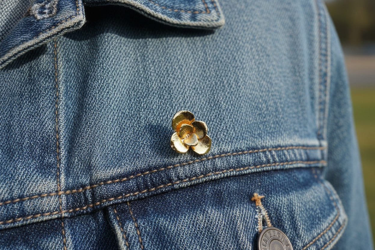 BROCHE PIN FLOR SUCULENTA