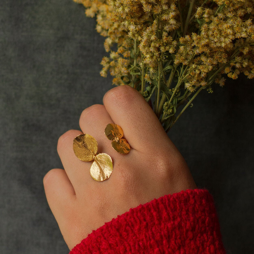 Anillo Dos Eucaliptos - Joyería Botánica | Liz de la Cruz