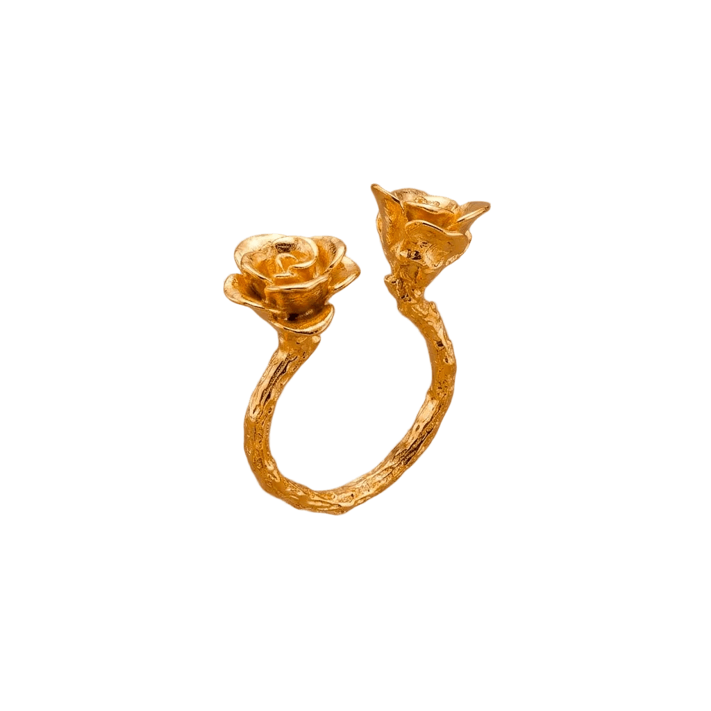 Anillo Dos Suculentas - Joyería Botánica | Liz de la Cruz