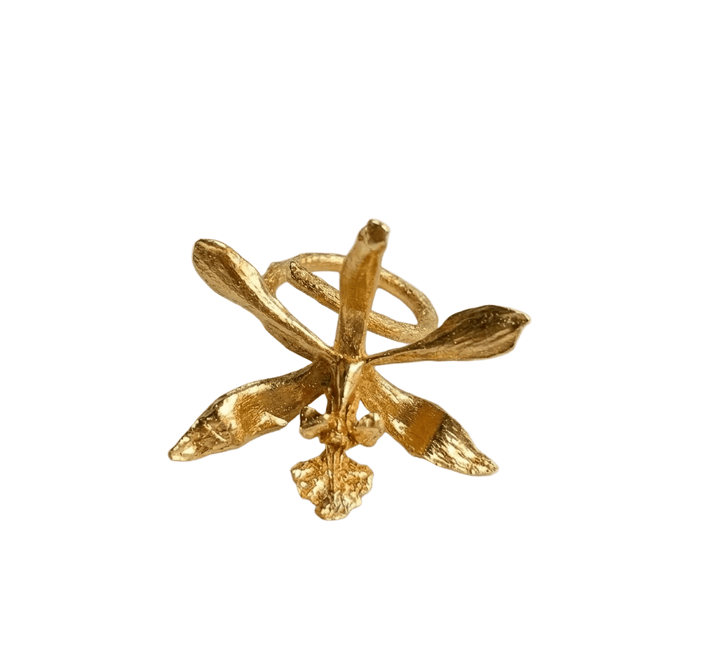 Anillo Orquidea Encyclia Oncidioides - Joyería Botánica | Liz de la Cruz