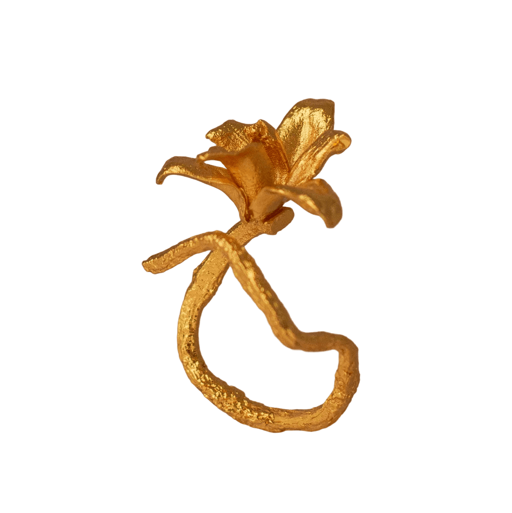 Anillo Orquidea Maxilaria - Joyería Botánica | Liz de la Cruz