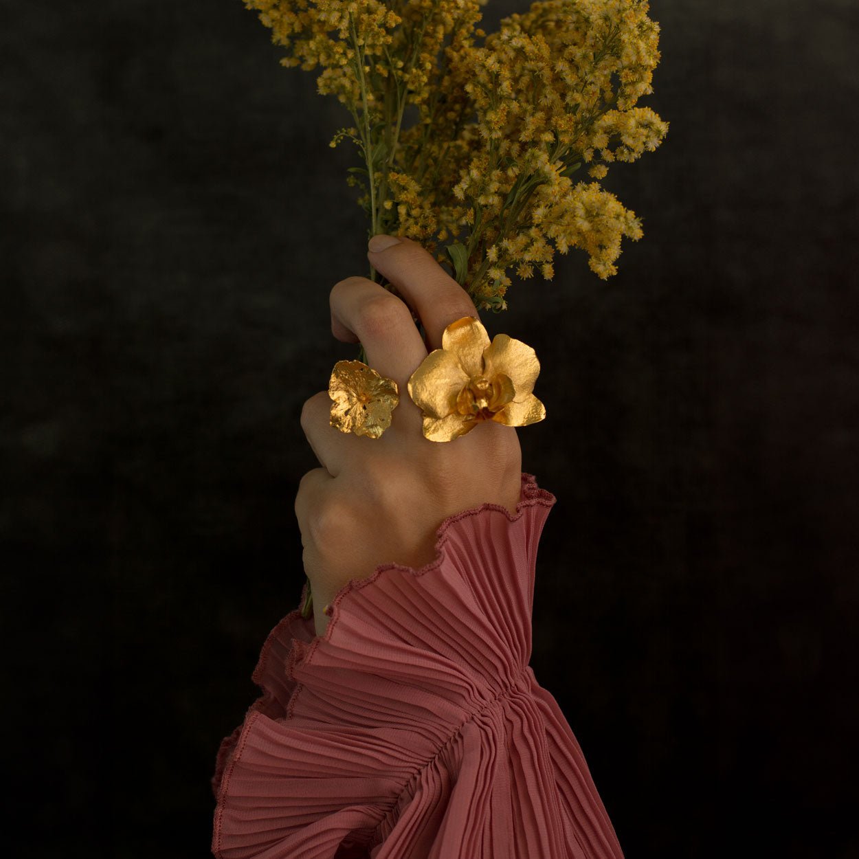 Anillo Orquidea Phalaenopsis Hortensia - Joyería Botánica | Liz de la Cruz