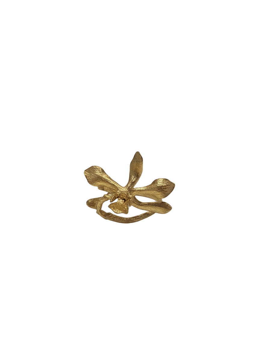 Anillo Orquídea Prosthechea Sceptra - Joyería Botánica | Liz de la Cruz