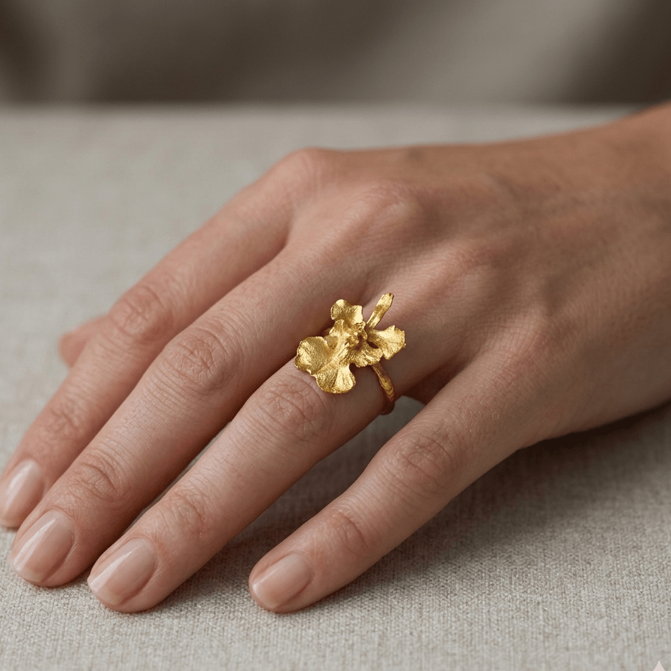 Anillo OrquIdea Tolumnia - Joyería Botánica | Liz de la Cruz