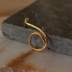 Anillo Ramita Abierto Esmeralda - Joyería Botánica | Liz de la Cruz